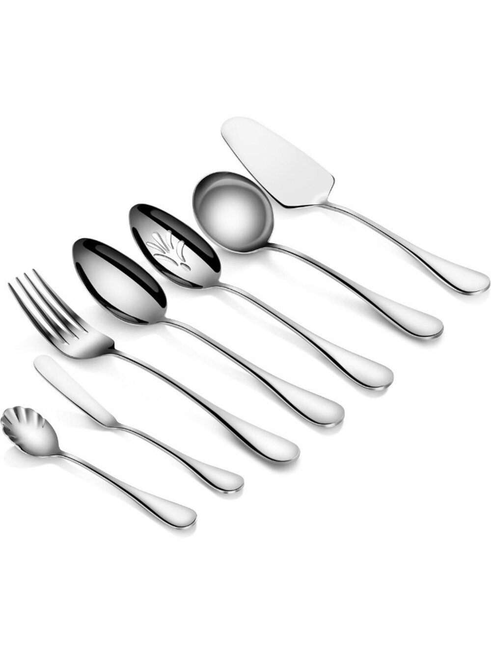 Elegant 7-Piece Stainless Steel Hostess Set - Durable, Stylish & Perfect for